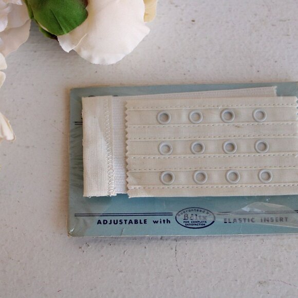Vintage 1960s Bra Back Repair, Beltx Adjustable Elastic Straps, New Old Stock - Picture 3 of 10
